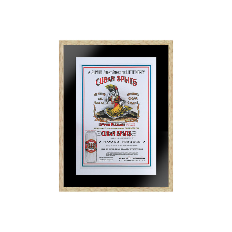 Cuban Splits Advertising Vintage Poster, Wall Art, Abstract Wall Art, Modern Wall Art,Poster Paper or Canvas Print, Wall Decor.jpg