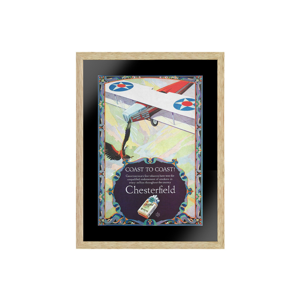 Chesterfield Cigarettes Vintage Poster, American Wall Art, Abstract Wall Art, Modern Wall Art, Poster Paper or Canvas Print, Wall Decor.jpg