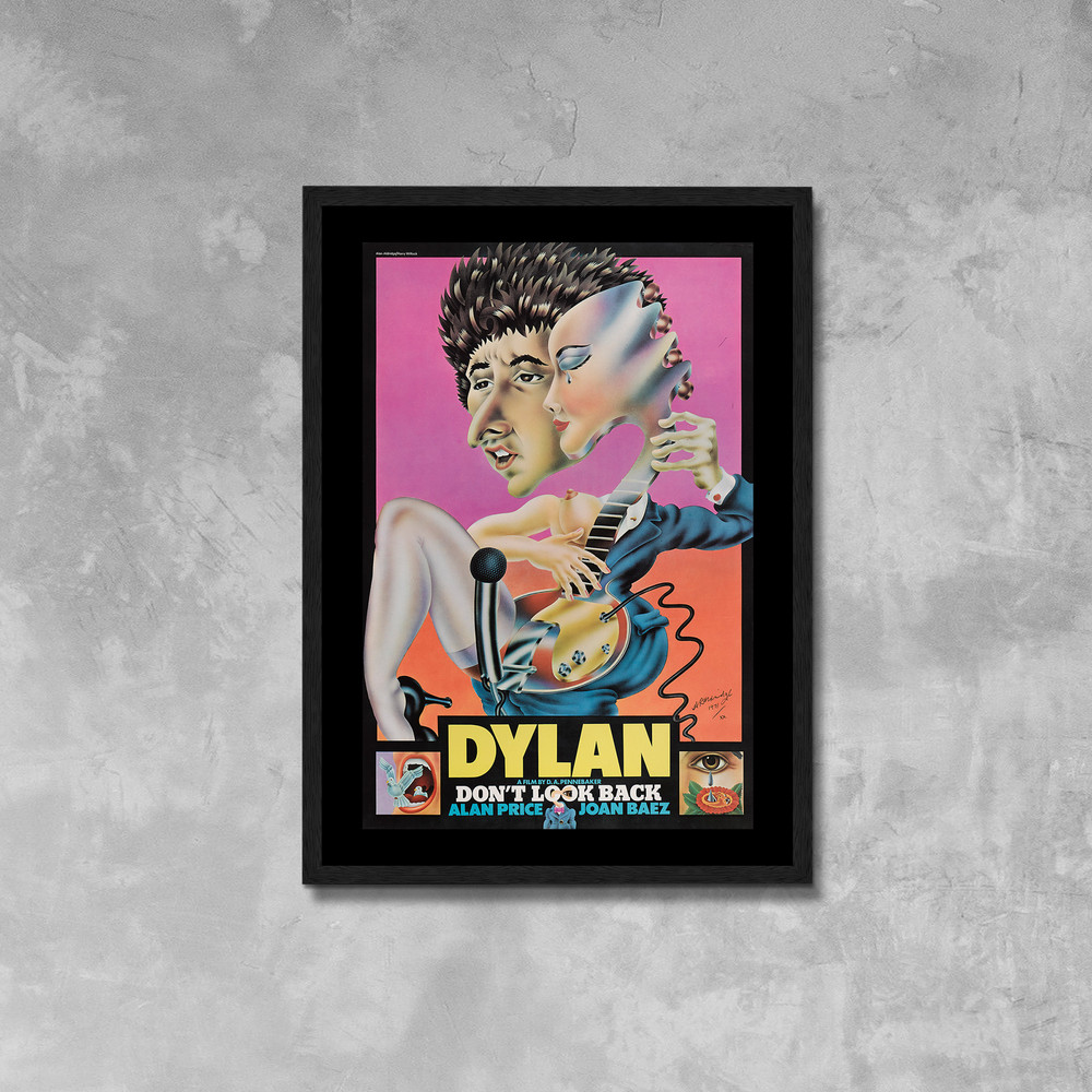 Don't Look Back Movie Poster Framed Canvas Print, Bob Dylan, British Film Poster, Vintage Poster, Movie Poster, Advertising Poster, wall art.jpg