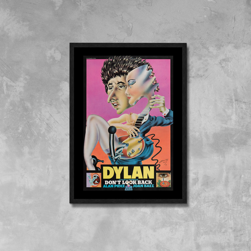 Don't Look Back Movie Poster Framed Canvas Print, Bob Dylan, British Film Poster, Vintage Poster, Movie Poster, Advertising Poster, wall art.jpg
