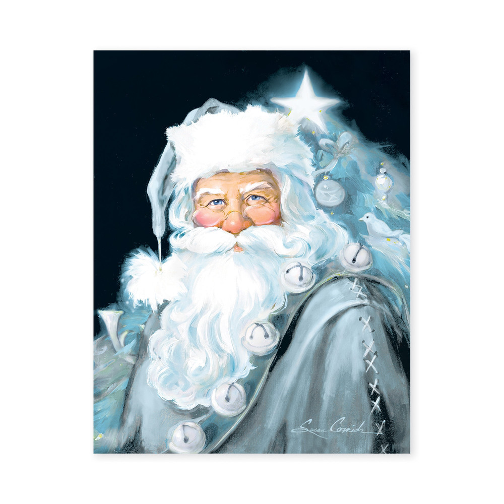 Sparkling Santa in Ice Blue by Susan Comish.jpg