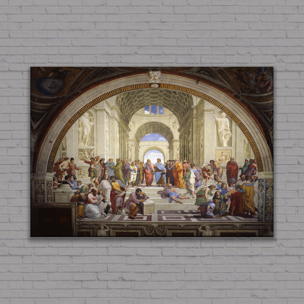 The School of Athens Canvas, The School of Athens Poster, The School of Athens Wall Art Decor, Ready to hang.jpg