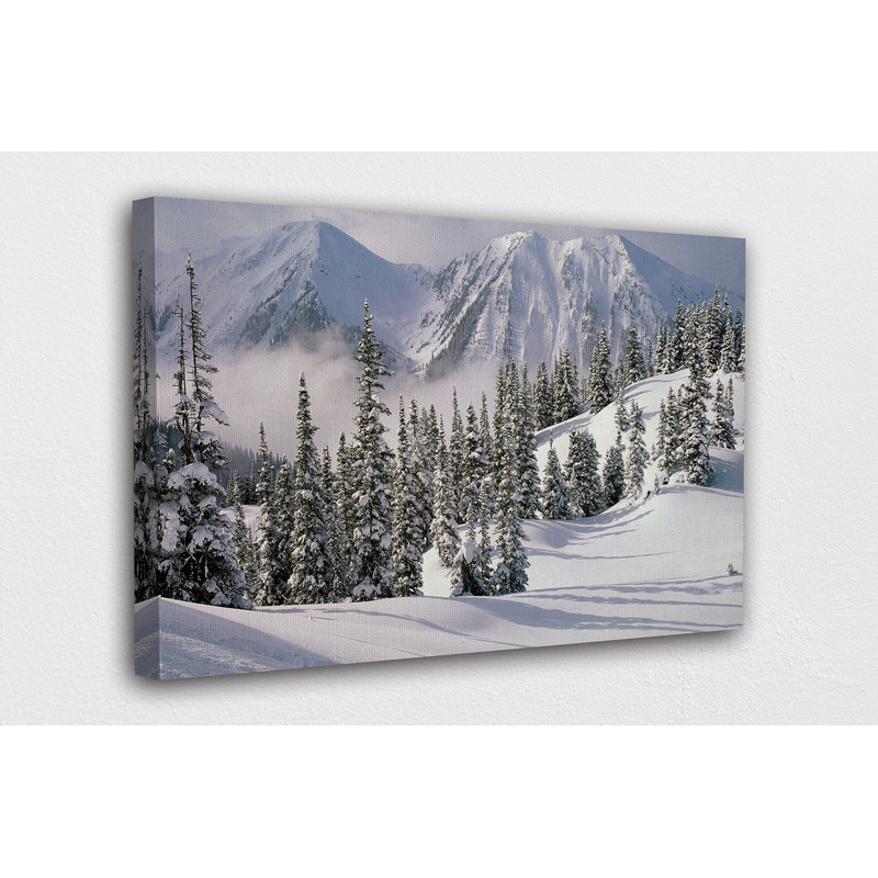 Snow Winter w Big Mountains Canvas Wall Art Design Poster Print Decor for Home & Office Decoration I POSTER or CANVAS READY to Hang.jpg