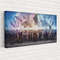 Star Wars Panorama Print, Star wars All Character Posters, Extra Large Canvas, Blockbuster Canvas Painting, Ready to Hang Star Wars Gift.jpg