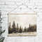 Winter Landscape Wall Art, Snowy Pine Trees Hanging Framed Canvas Decor Sign, Natural, Neutral, Simple, Minimal, Peaceful Home Decoation.jpg