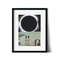 Solar eclipse print, Sea and beach small poster, 7x5 inch print.jpg