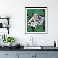 tea print, afternoon tea gift, afternoon tea prints, kitchen wall art