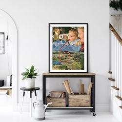 texture art print, 3d effect print, collage art poster, unique art print