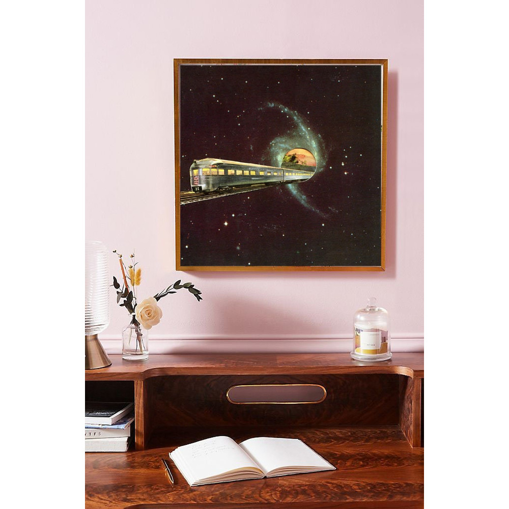 Travel print - Travel poster - Train transport illustration - Gift for him.jpg