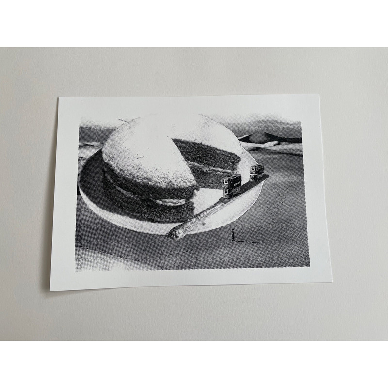 Limited edition Screen print - Cake featuring London buses - gIft idea for Londoner.jpg