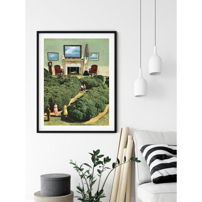 Nature prints, Modern architecture art poster, Green print, Office, living room, bedroom art.jpg