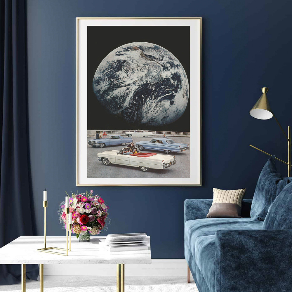 Oversized wall art, Large art prints, Extra huge posters, Earth poster, Modern art, Living room hallway decor.jpg