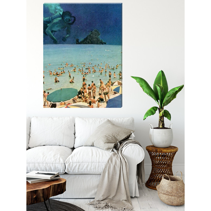Underwater Canvas print, wall art, Extra large canvas print, Large living room art, Sea, Ocean, Beach, Summer.jpg