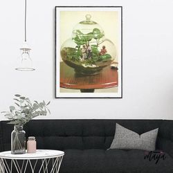 plants print, large print, large wall art, extra large wall art, large wall print, hallway art, livingroom art