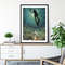 Large wall art, extra large art, 30 x 40, 20 x 30, 45 x 30 prints, retro print, jellyfish art, jelly fish, diver.jpg
