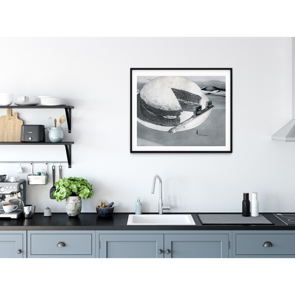 Victoria Sponge Cake Poster, Food Art, London busses art, Cake Poster, London Print, Kitchen Decor, Bakery Art, Retro Print, Food Gift.jpg