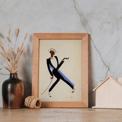 le tumulte noir paul colin painting on canvas, living room wall art, famous art, gallery wrapped, canvas wall art, bedro