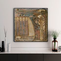 margaret macdonald mackintosh – opera of the seas print on canvas, large wall art, boudoir decor, retro style gift, famo