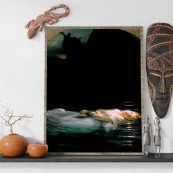 paul delaroche the young martyr (1853) canvas print giclee wall art gallery wrapped vintage style gift reproduction clas