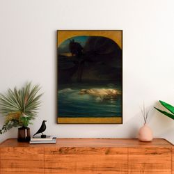 paul delaroche the young martyr (1853) canvas print giclee wall art gallery wrapped vintage style gift reproduction clas