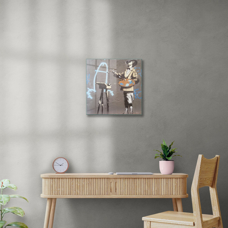 Glass Wall Art, BANKSY Vandalism Is Art Graffiti, Tempered Glass Wall Art, Large Wall Art, Vandalism Wall Art, Banksy Tempered Glass.jpg