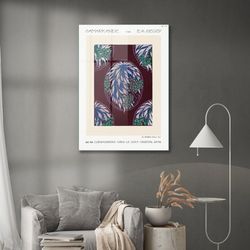 glass wall art, fern pattern wall art, tempered glass wall art, wall hangings, eugene seguy wall decor, oriental style t