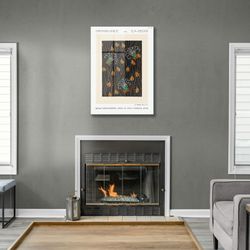 glass wall art, flower pattern wall art, tempered glass wall art, wall hangings, eugene seguy wall decor, famous flower