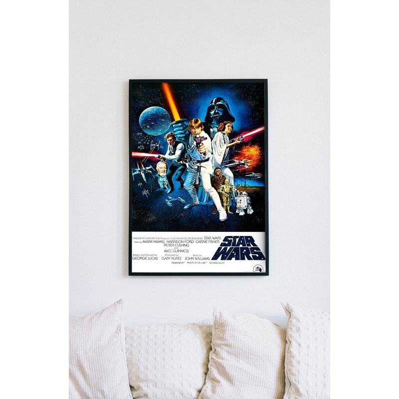 A New Hope, 1977 original star wars movie poster, download & print instantly digital poster, science fiction vintage film poster.jpg
