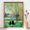 Black Cat art, Monet Cat Print, Two Black Cats Poster, Cat Art, Funny Cat print, Cat and Kitty Funny gift Idea Cat In Famous Painting PS0518.jpg
