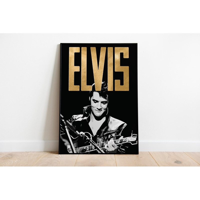 Elvis Presley Poster, Digital Prints, Instant Download,  Music Art, Home Decor, Wall Art, Band Poster.jpg