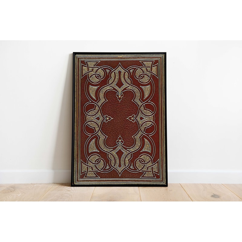 Art Deco Vintage Art, Living Room Wall Art, Abstract Decor, Brown Antique Poster, Vintage Floral Paintings.jpg