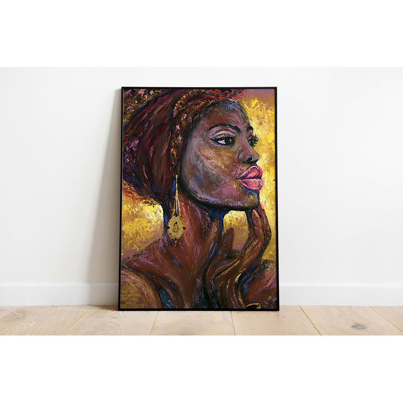 African Wall Art, African American Fashion Poster, Printable Instant Download, Living Room Decor, Bohemian Decor.jpg