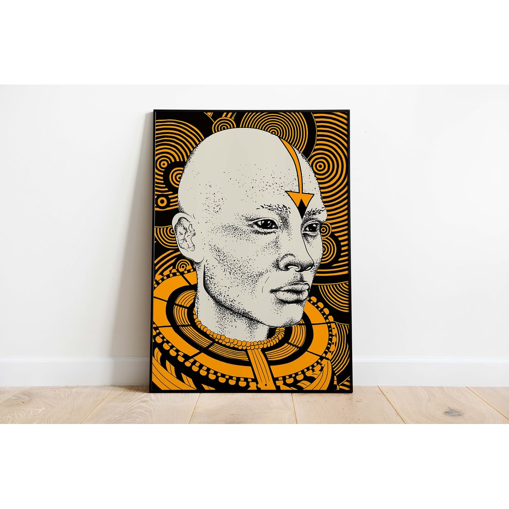 African Wall Art, Tribal Poster, Printable Instant Download, Living Room Decor, African American Art, Bohemian Decor-1.jpg