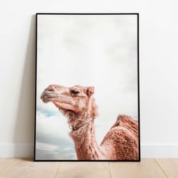 camel wall art, living room decor, indian prints, animal poster, neutral wall art, house warming gifts, poster, desert w