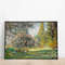 Claude Monet - The Parc Monceau Printable  French Country Landscape  Impressionist Art  Feminine Painting  French Botanical Park Print.jpg