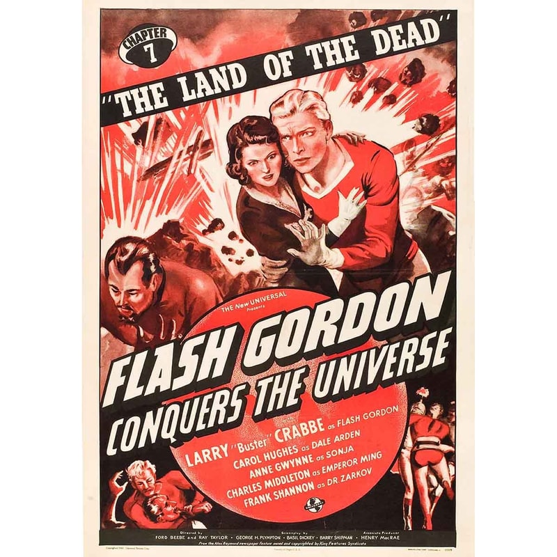 Flash Gordon 1936 Movie POSTER PRINT A5-A2 Jean Rogers Cult Film Cinema Wall Art Decor.jpg