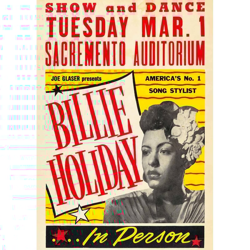 Billie Holiday Concert 1949 Wall Art POSTER PRINT A5 A2 NYC Jazz Music Bar Club Retro Vintage Decor.jpg