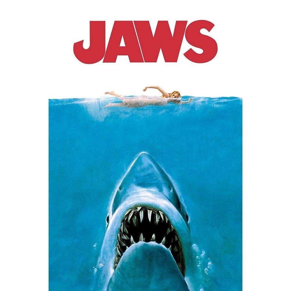 Jaws 1975 Movie POSTER PRINT A5 A2 Steven Spielberg Cult classic cinema American Shark Horror Film Wall Art Decor.jpg