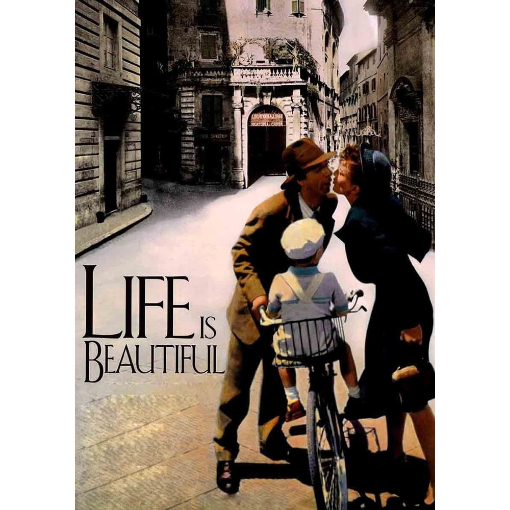 La Vita e Bella Movie POSTER PRINT A5 A2 Life is Beautiful Italian Classic Benigni WW2 Film Cinema Wall Art Decor.jpg