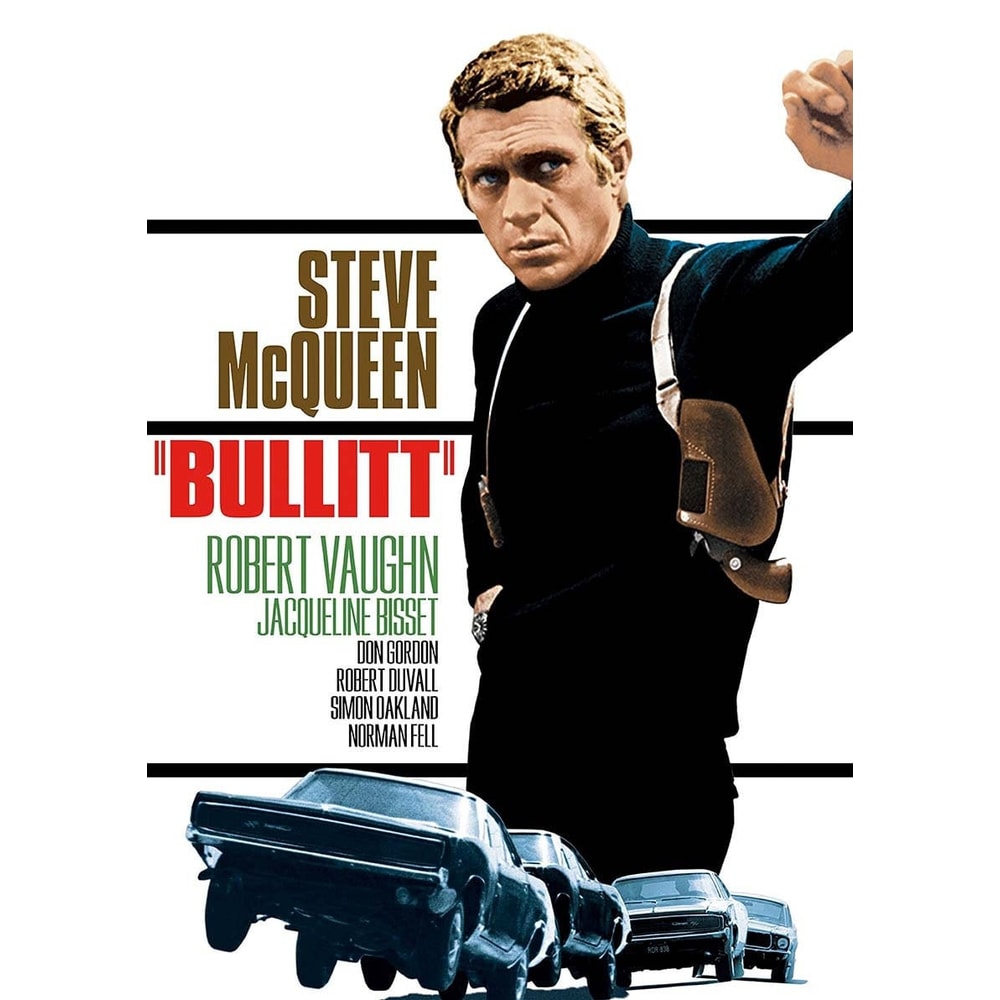 Bullitt 1968 Movie POSTER PRINT A5- A2 Steve McQueen Classic Action Car Chase 60s American Cinema Film Wall Art Decor.jpg