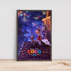 coco movie poster, room decor, home decor, art poster for gift