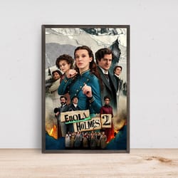 enola holmes 2 room decor, home decor, art poster for gift