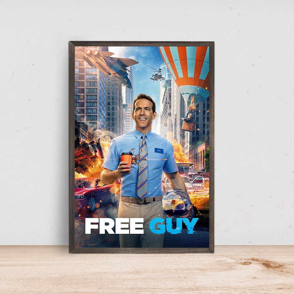 Free Guy Movie Poster, Room Decor, Home Decor, Art Poster for Gift.jpg