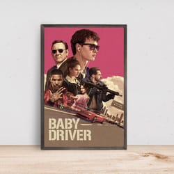 baby driver movie poster classic film-poster gift- room decor wall art