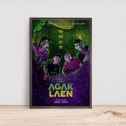 agak laen movie poster - room decor wall art - canvas fabric print - poster gift