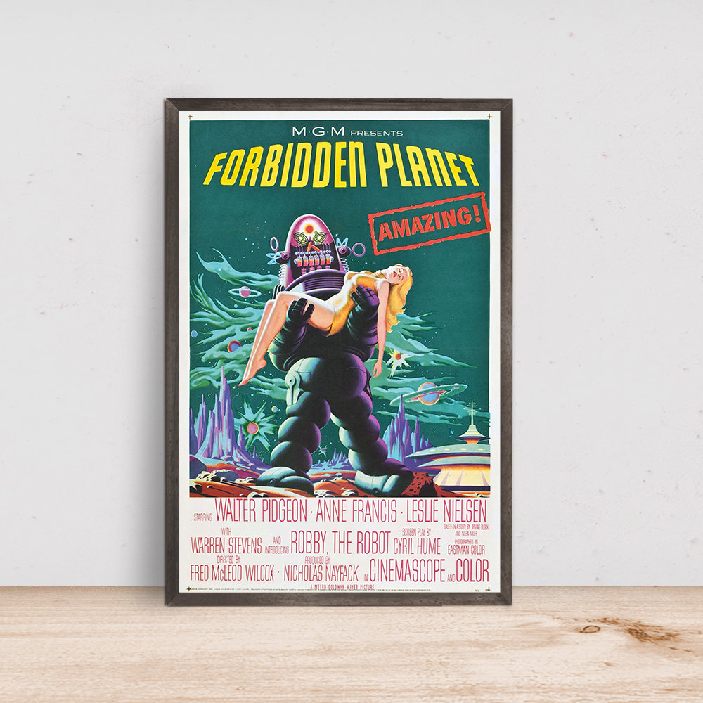 Forbidden Planet Poster- Room Decor Wall Art - Canvas Fabric Print - Poster Gift.jpg