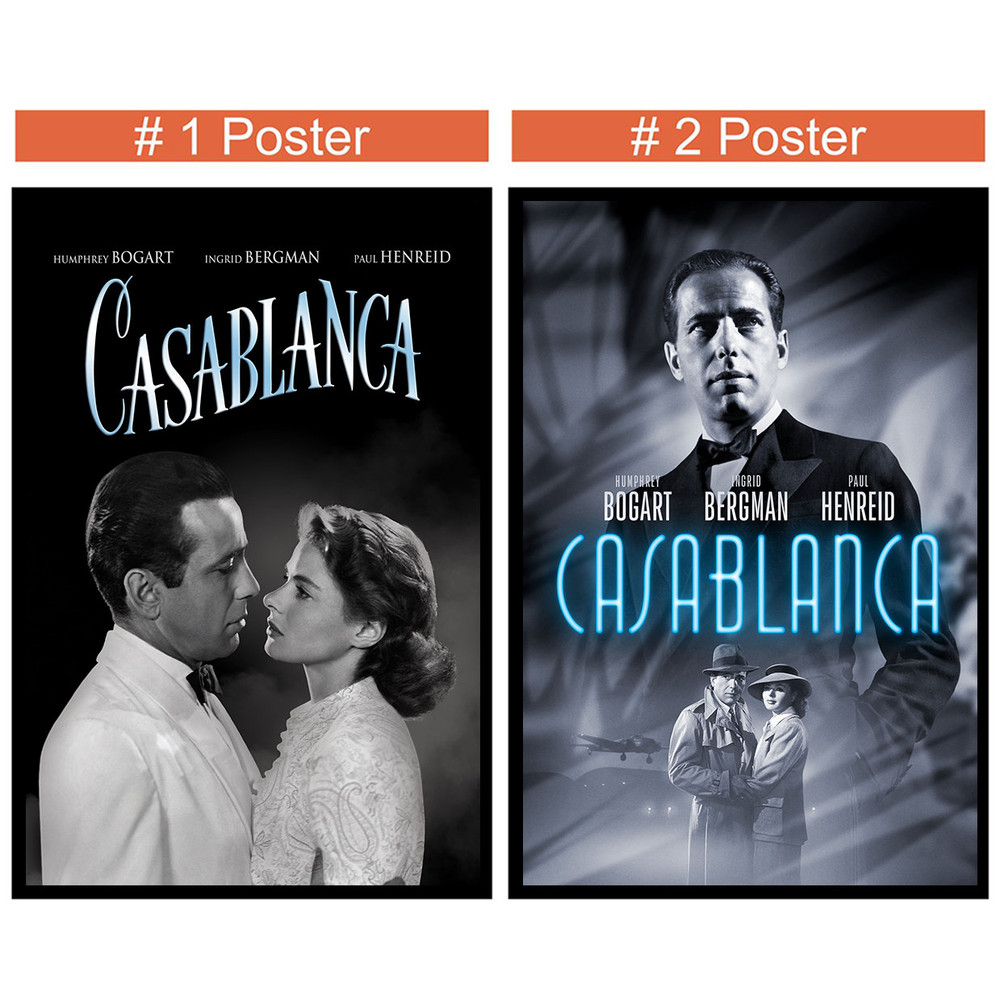 Casablanca   Movie Poster- Room Decor Wall Art - Canvas Fabric Print - Poster Gift.jpg