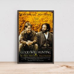 good will hunting poster - room decor wall art - canvas fabric print - poster gift