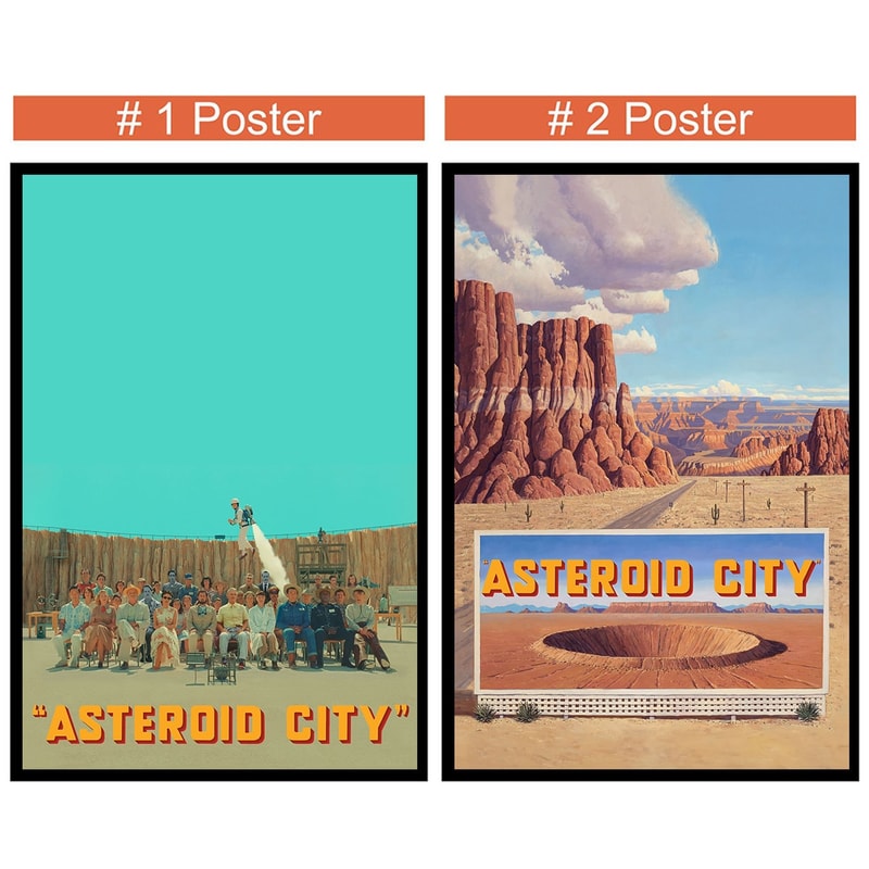 Asteroid City Movie Poster- Room Decor Wall Art - Canvas Fabric Print - Poster Gift.jpg