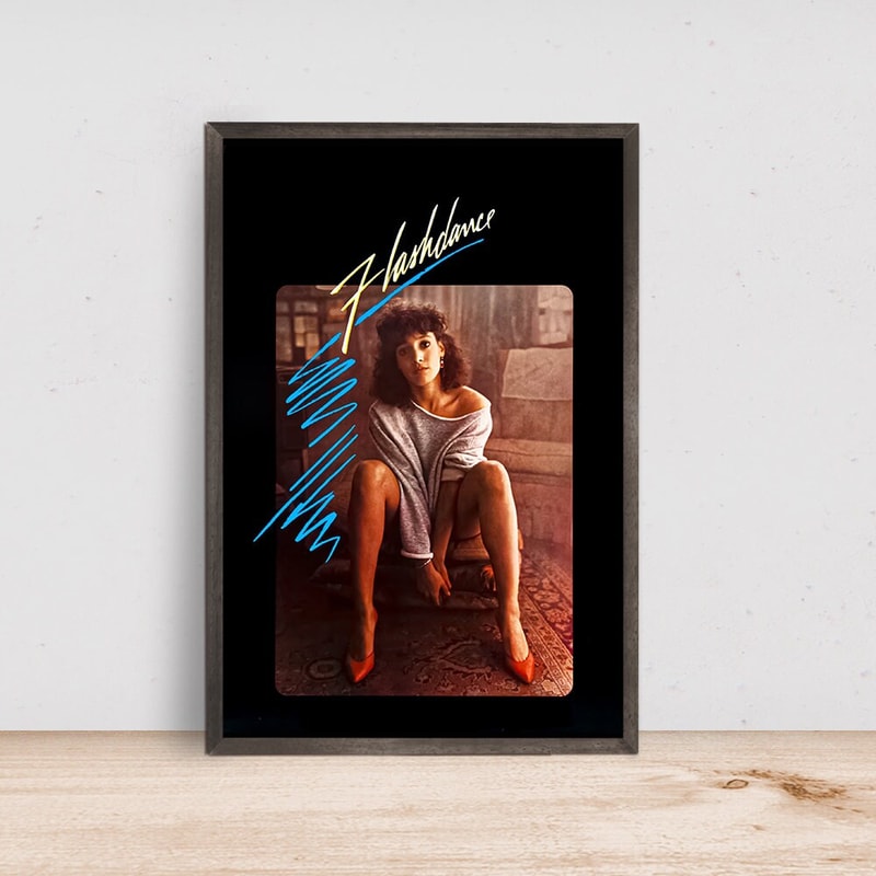 Flashdance Movie Poster Horror- Room Decor Wall Art - Canvas Fabric Print - Poster Gift.jpg